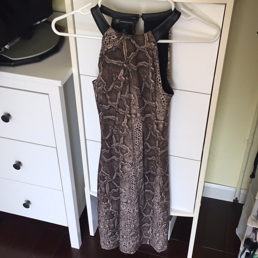 Snake print dress